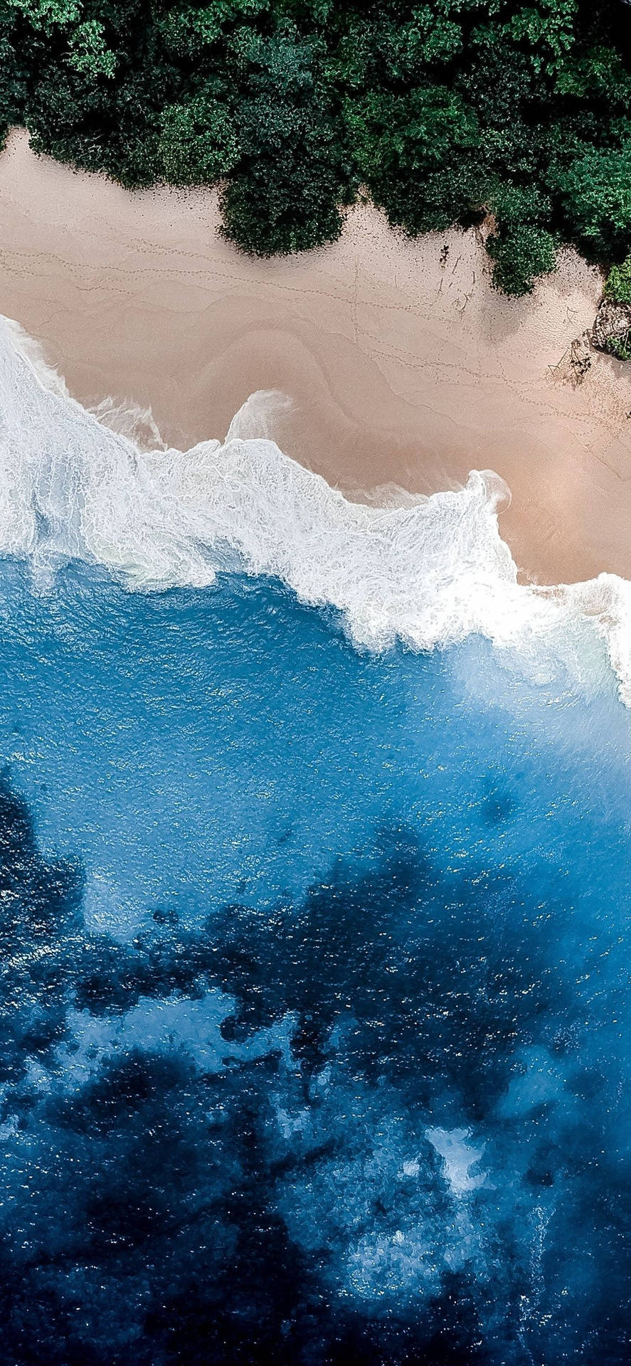 Iphone X Beach Drone Shot Background