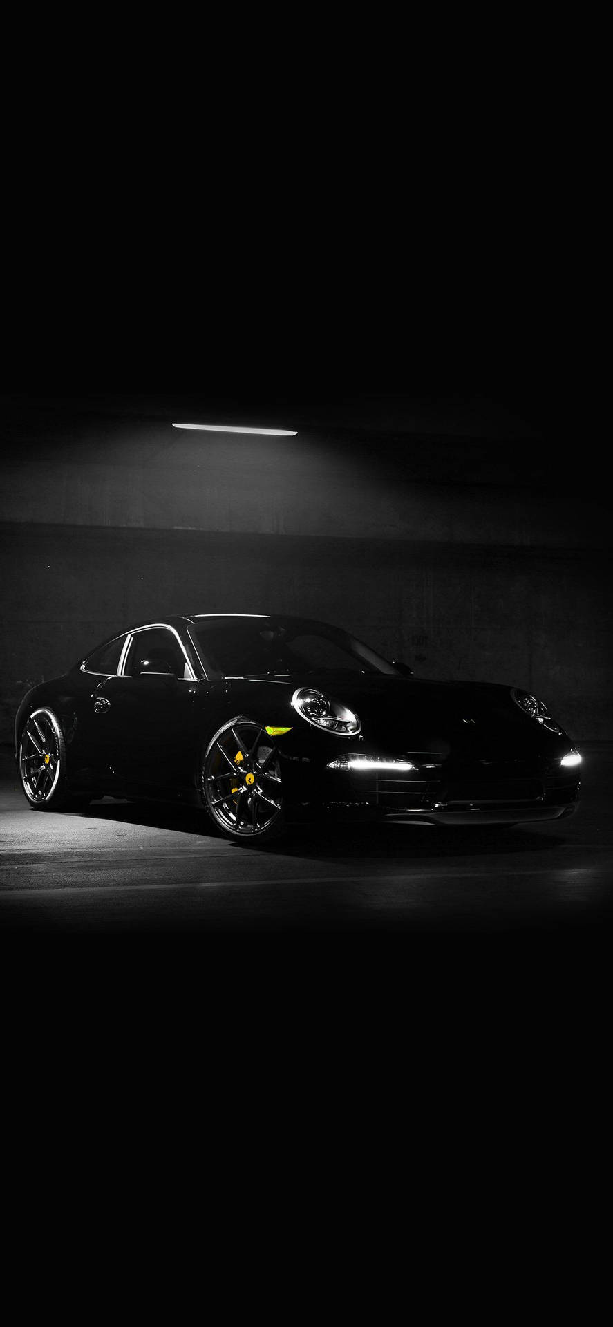 Iphone X Car Black Porsche Background