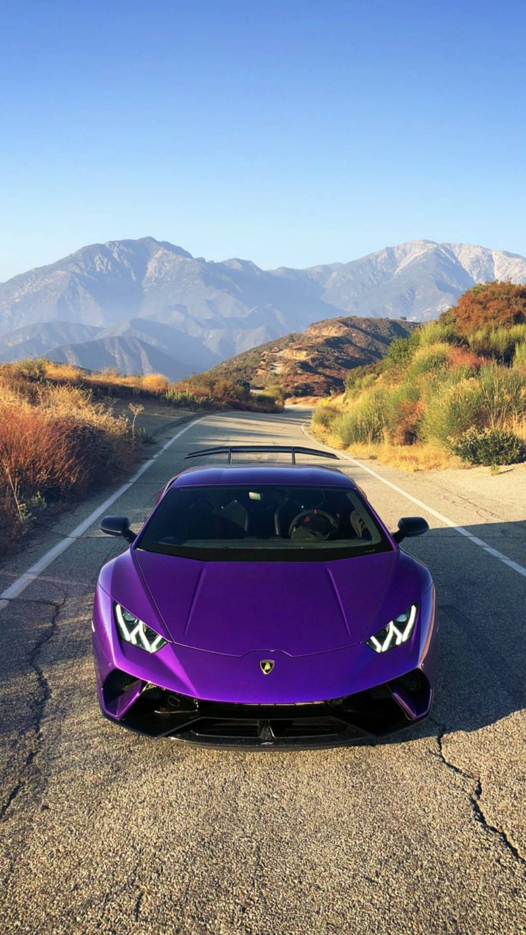 Iphone X Car Purple Veneno Background