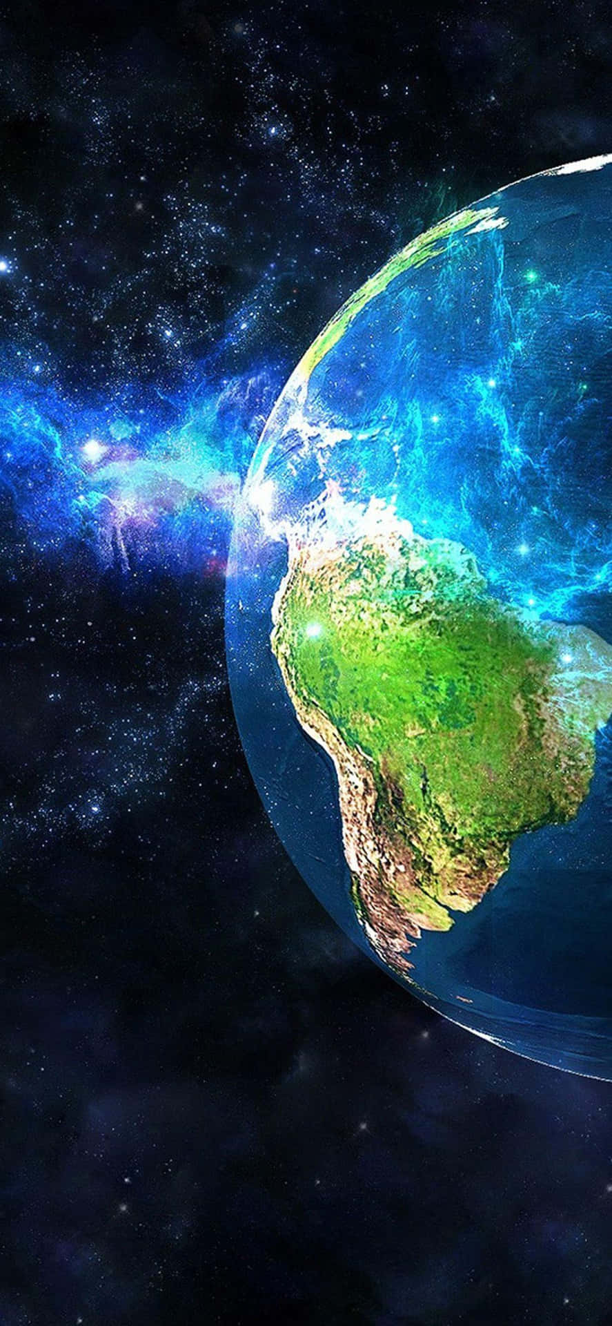 Iphone X Electrifying Earth Background