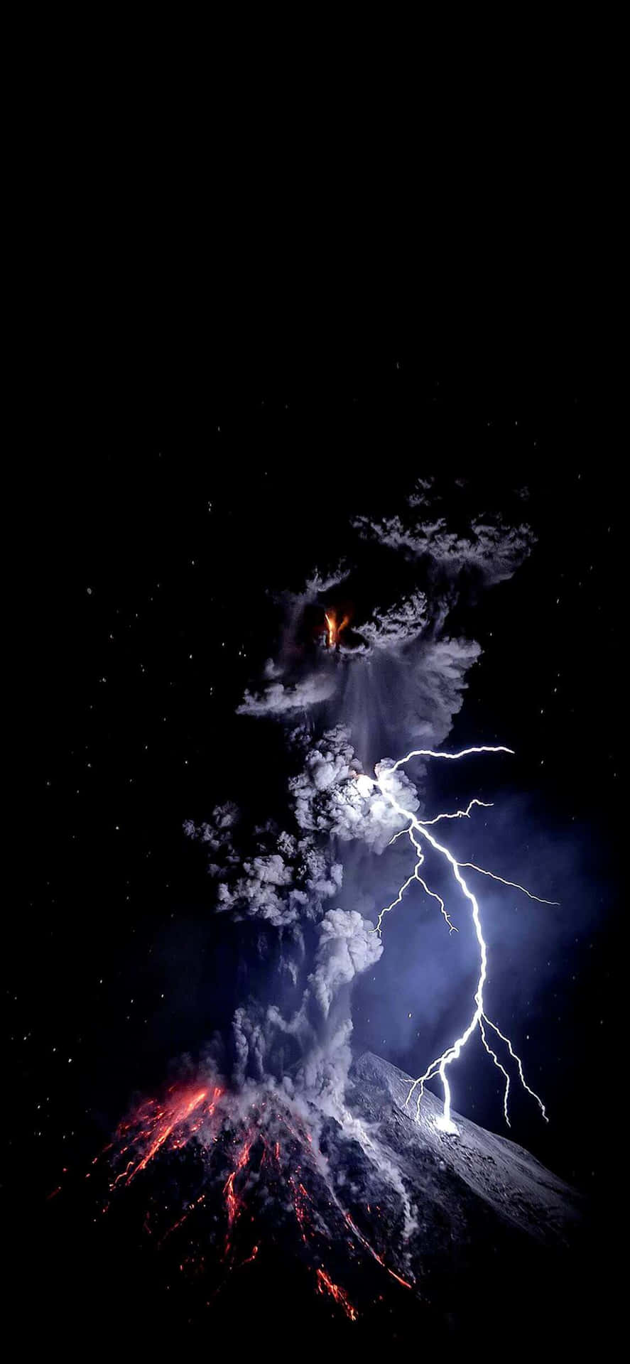 Iphone X Oled Lightning Volcano Eruption