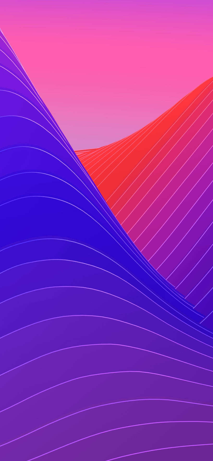 Iphone X Original Abstract Waves Background