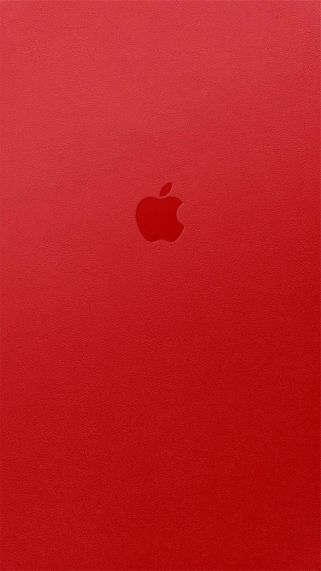 Iphone X Original Apple Logo On Red