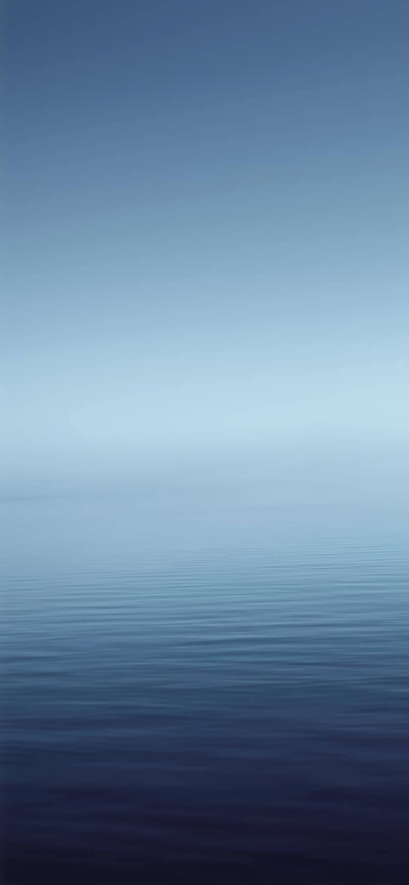 Iphone X Original Blue Sea Background
