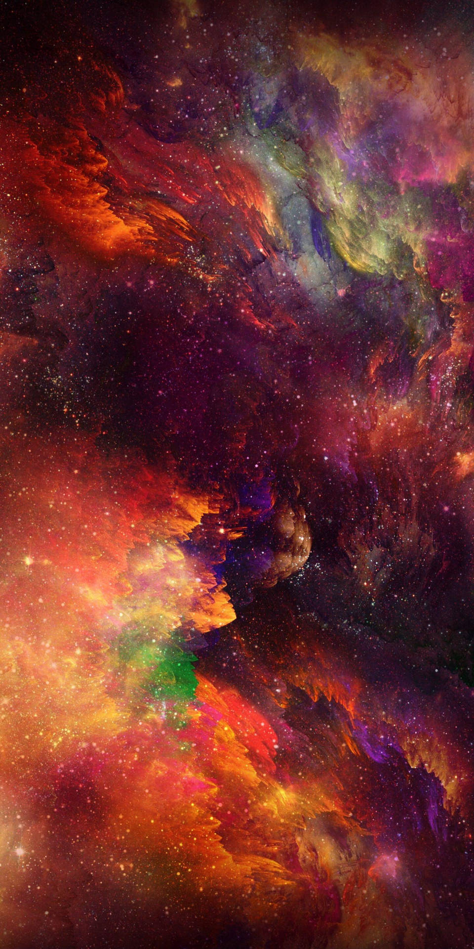 Iphone X Original Colorful Galaxy