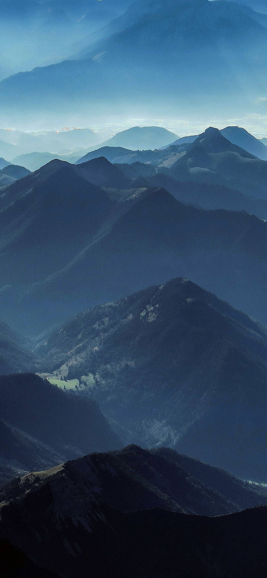 Iphone X Original Mountain Range Background