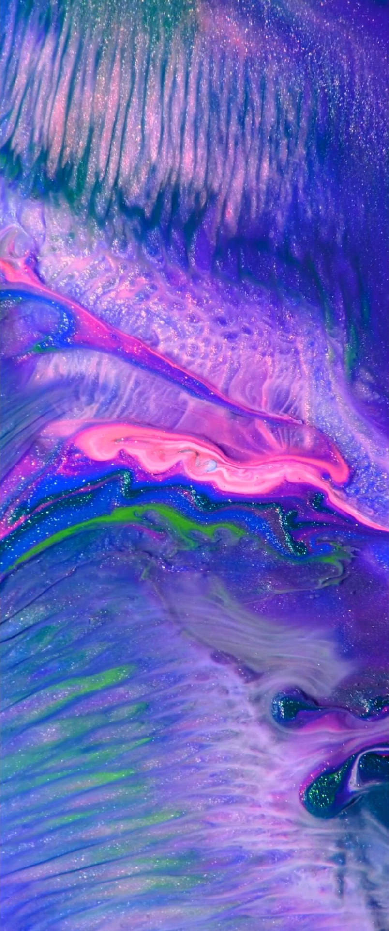 Iphone X Original Purple Waves Background