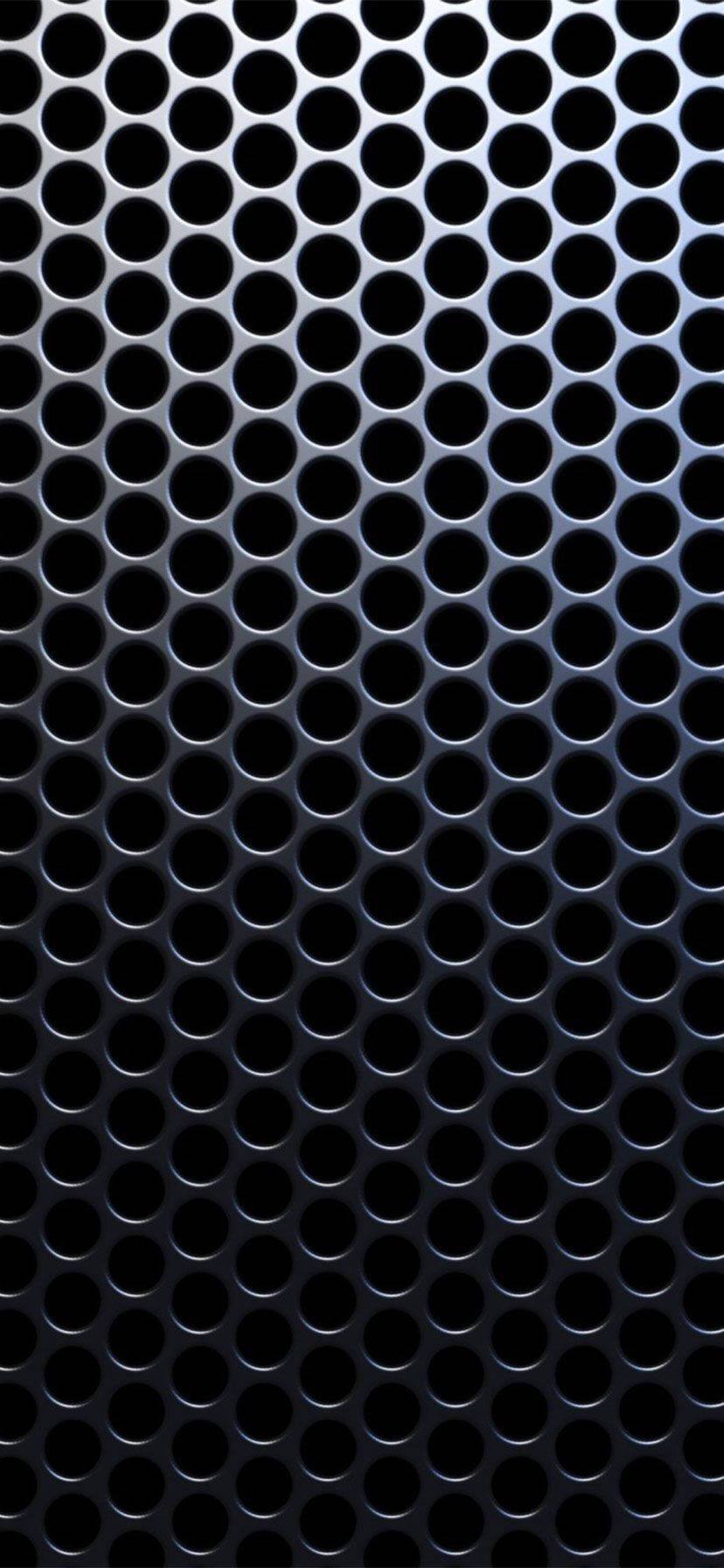 Iphone Xr Perforated Metal Pattern Background