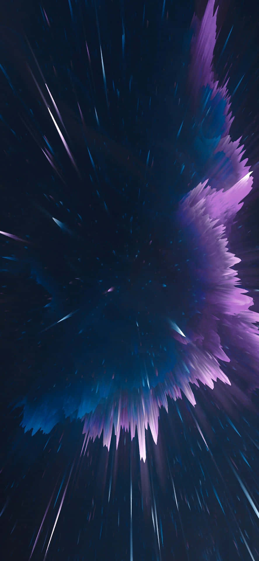 Iphone Xr Space Purple Explosion Background