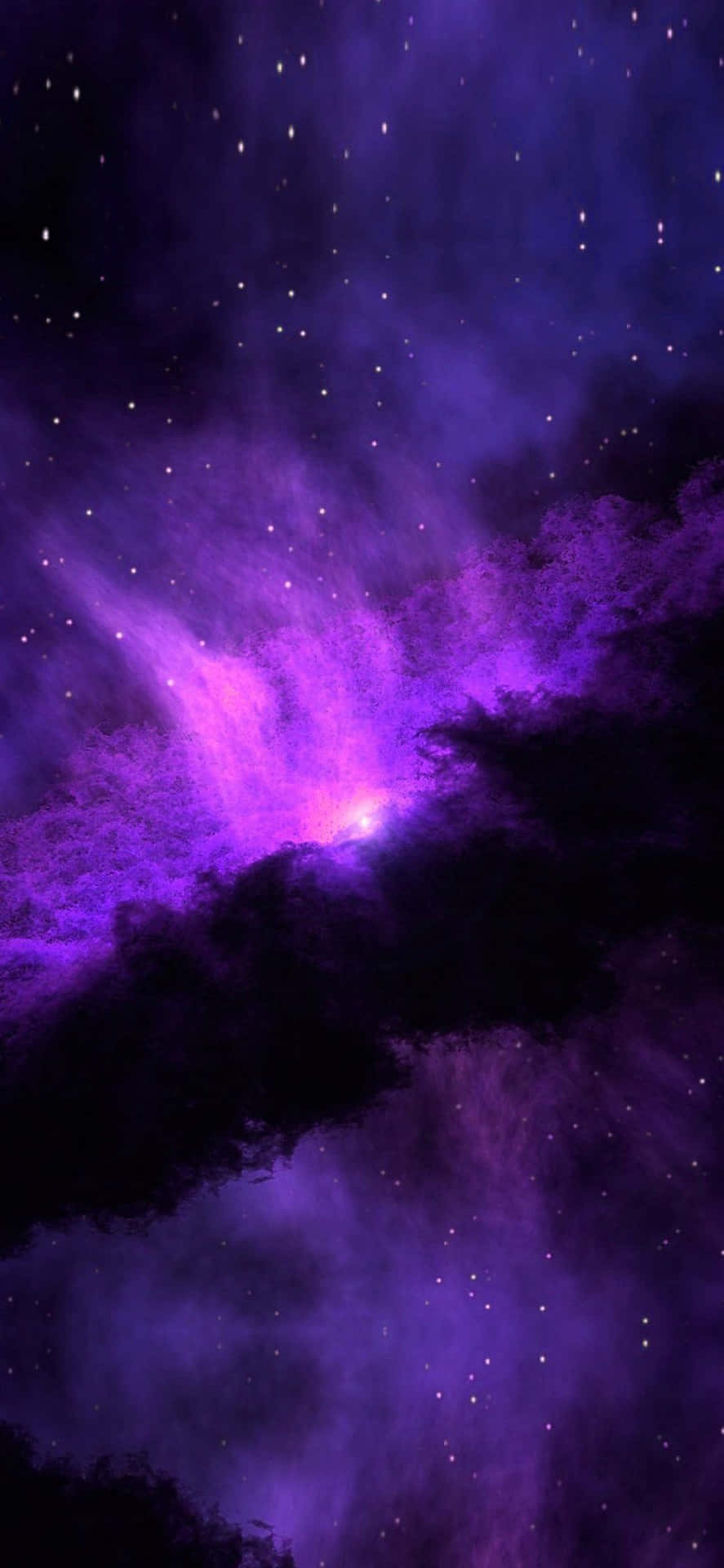 Iphone Xr Space Purple Starry Background