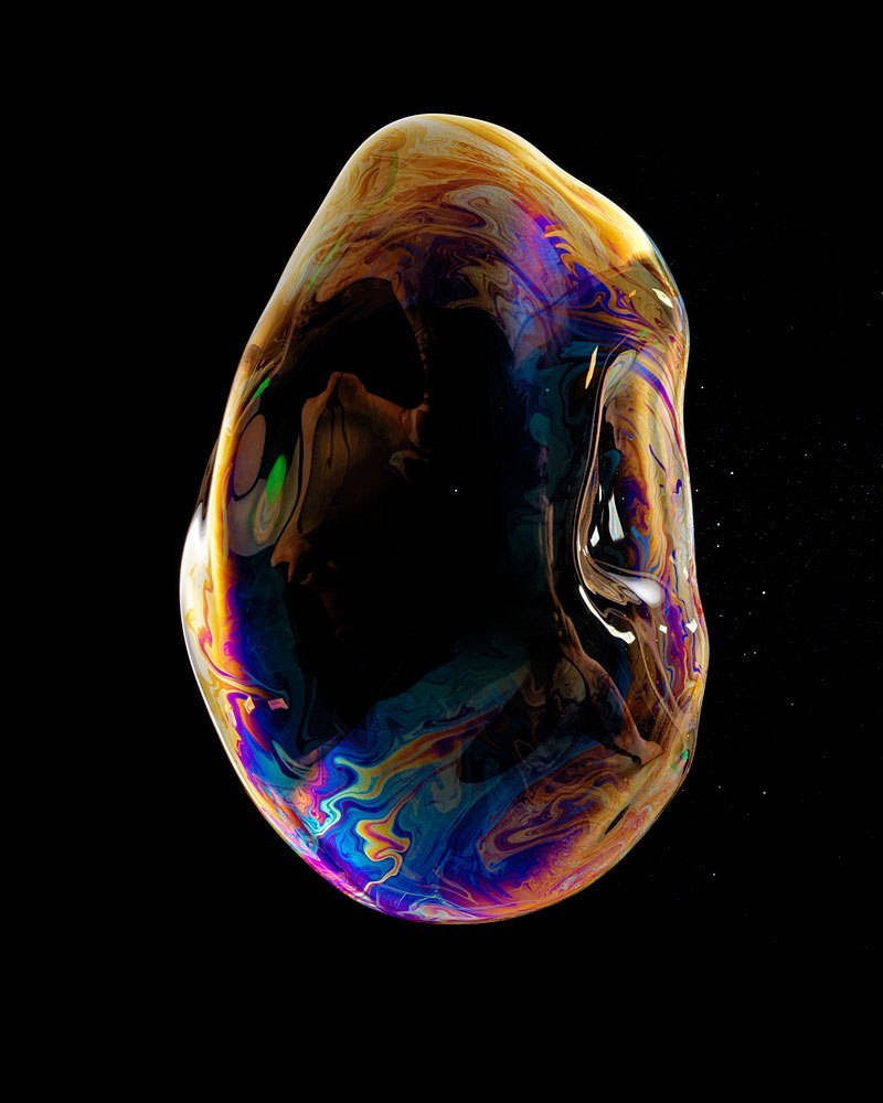 Iphone Xs Distorted Circle Background
