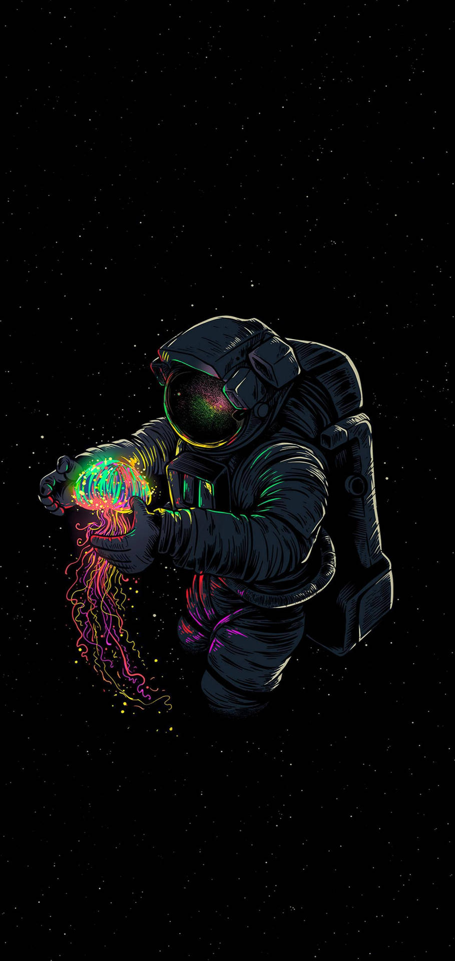 Iphone Xs Max Oled Astronaut Art Background