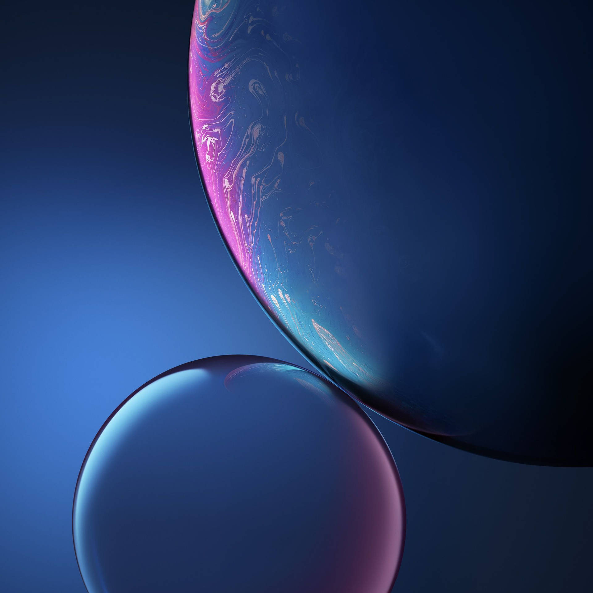 Iphone Xs Max Oled Blue Planet Art Background