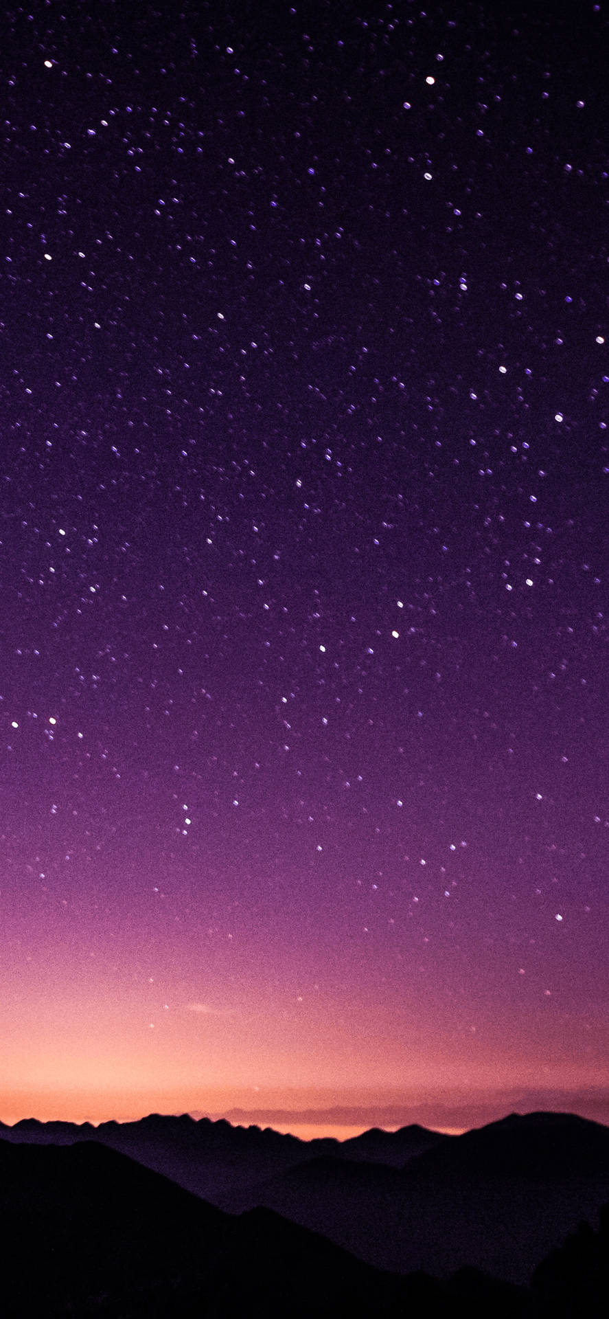 Iphone Xs Max Oled Purple Starry Sky Background