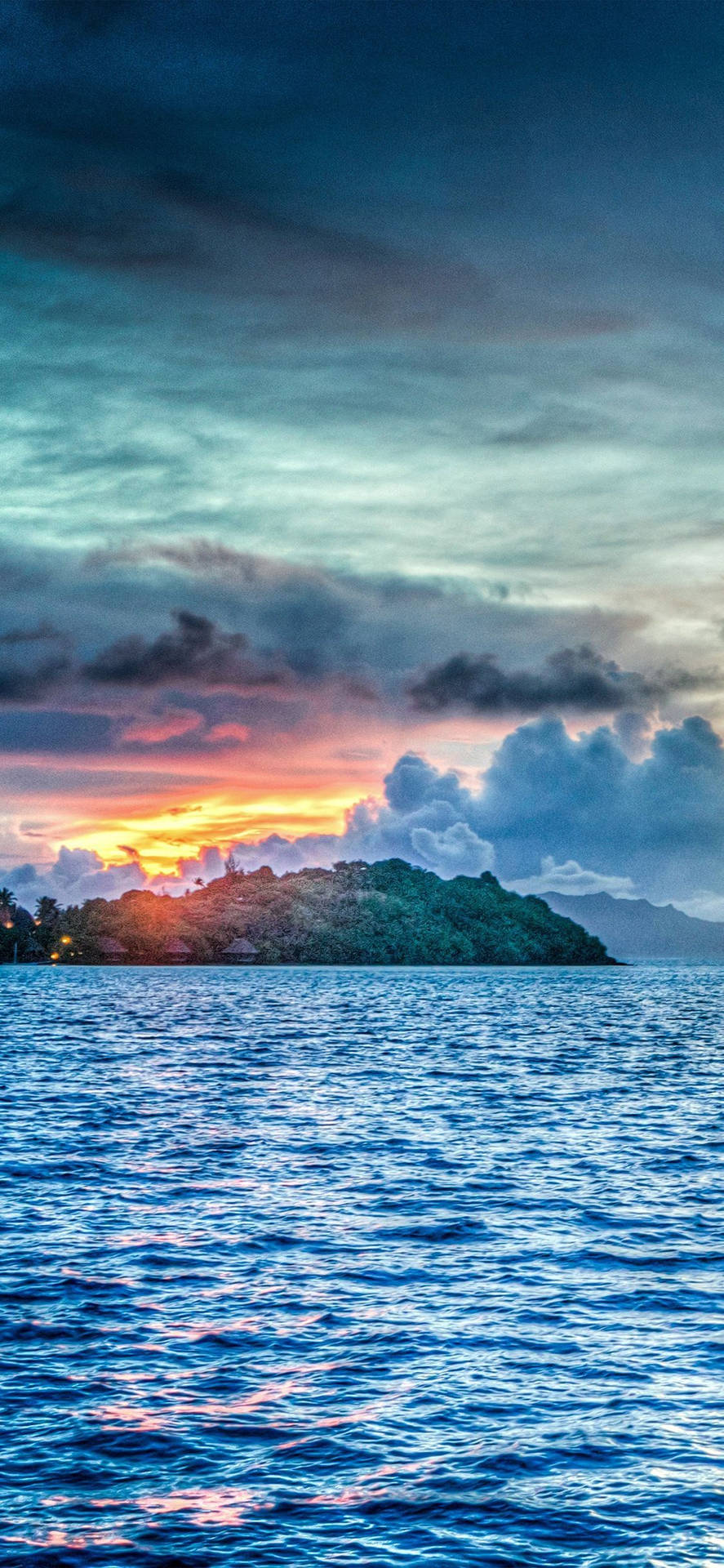 Iphone Xs Ocean Aesthetic Sunset Background