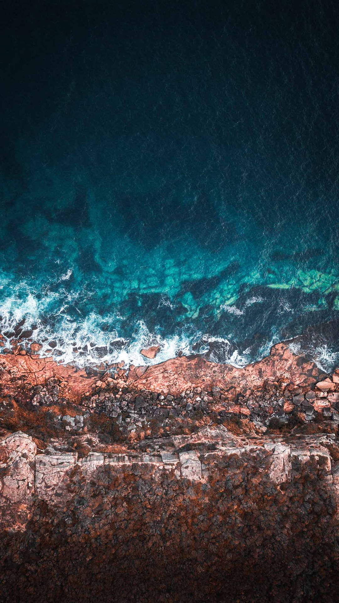 Iphone Xs Ocean Dark Blue Water Background