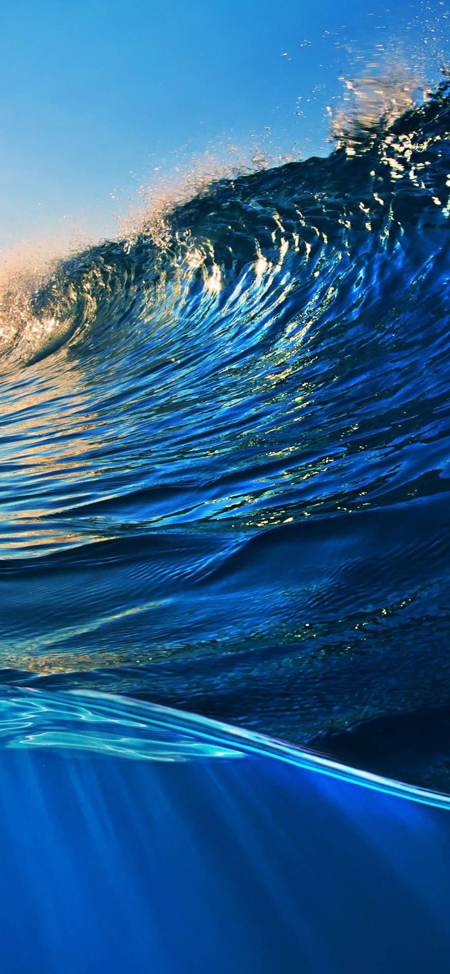 Iphone Xs Ocean Wave Background