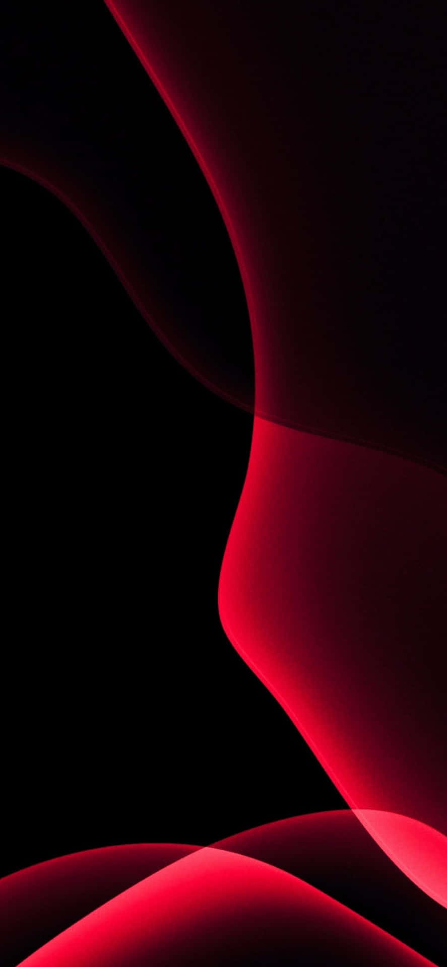 Iphones Xs Max Abstract Red Waves Background