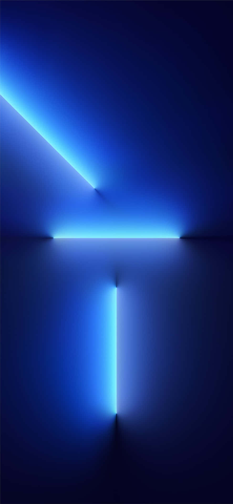 Iphones Xs Max Blue Wall Lights Background