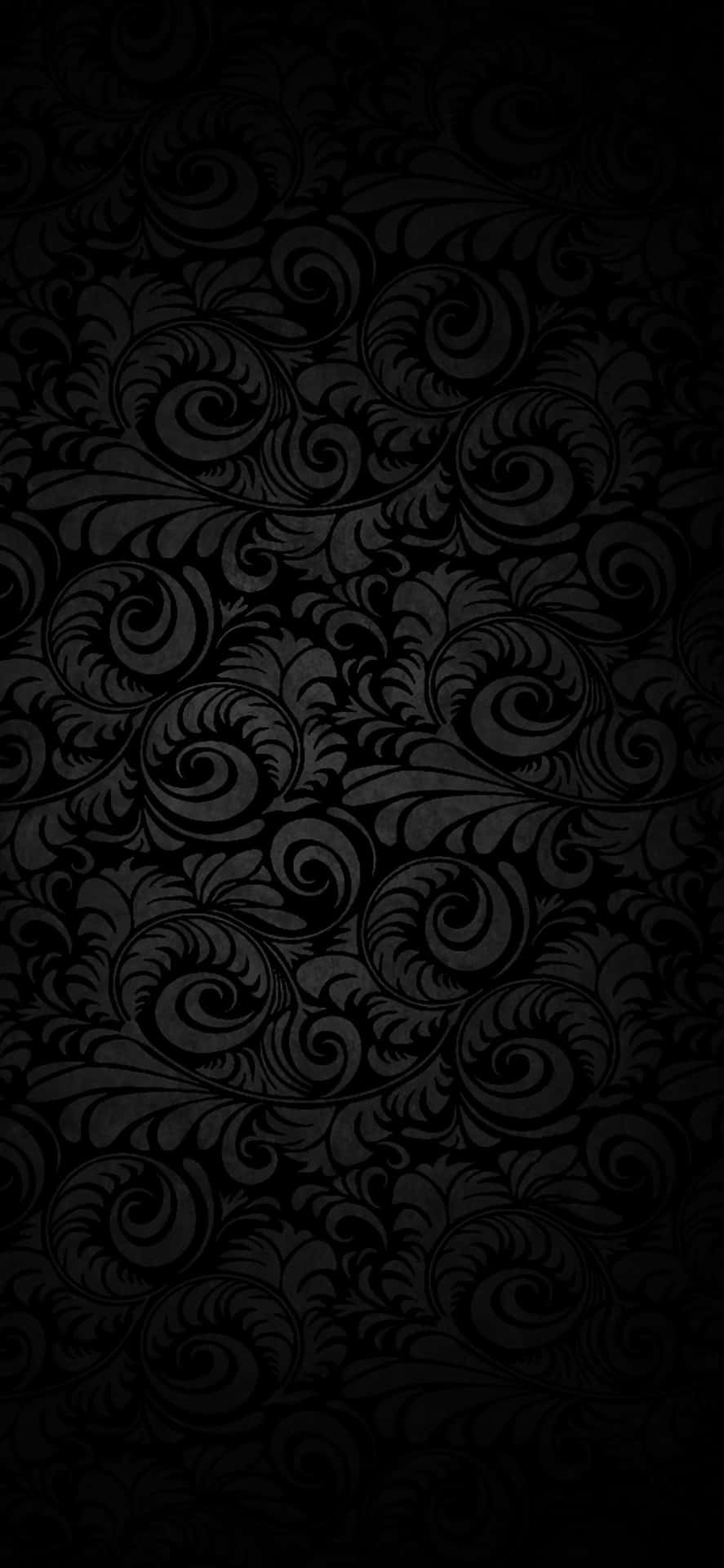 Iphones Xs Max Dark Leaf Coils Background