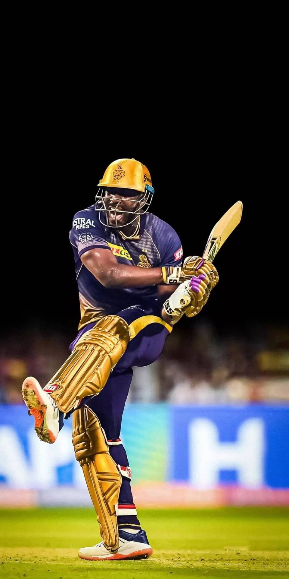 Ipl 2021 Andre Russell Yelling Background