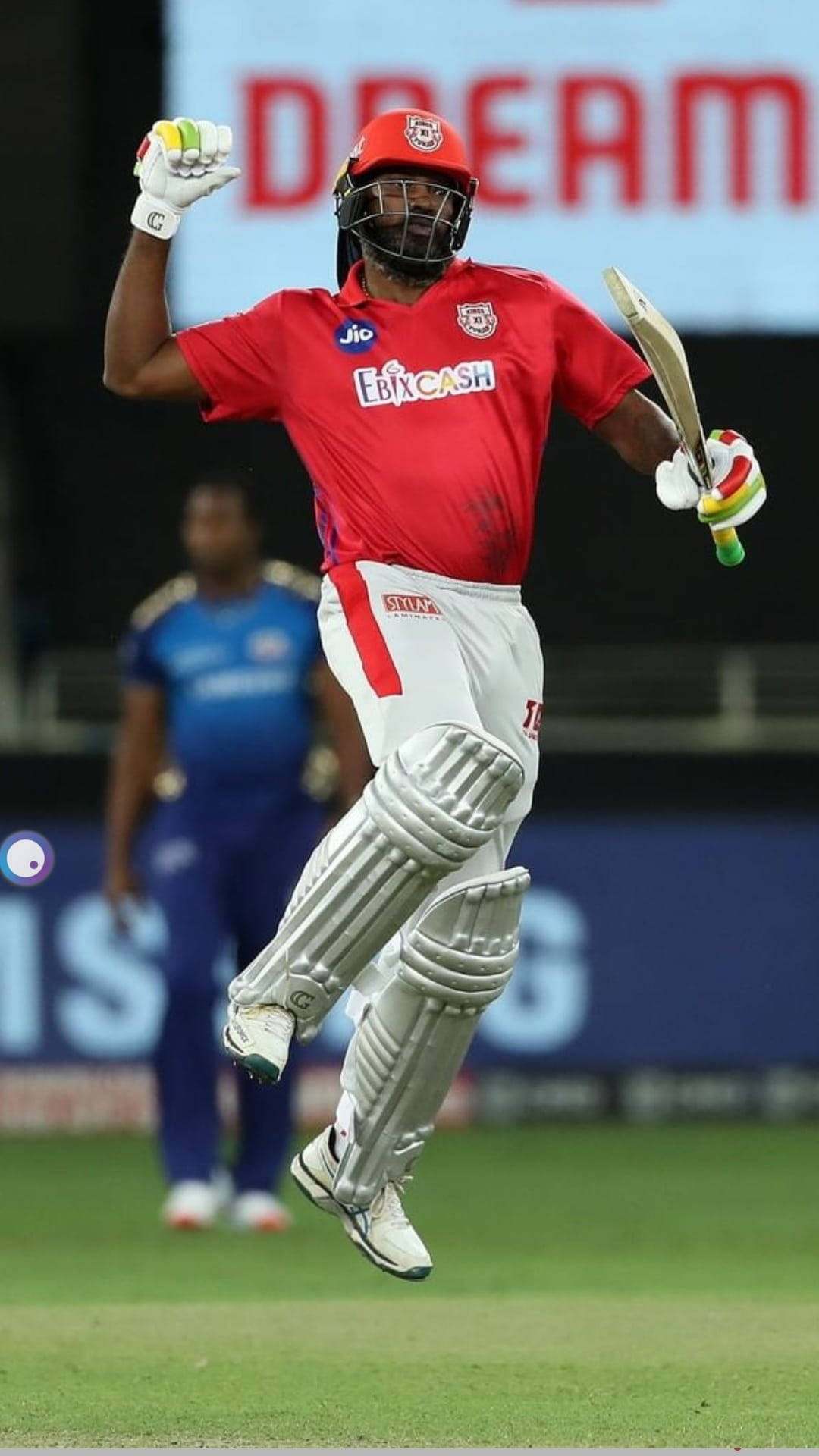 Ipl 2021 Chris Gayle Fist Pump Background