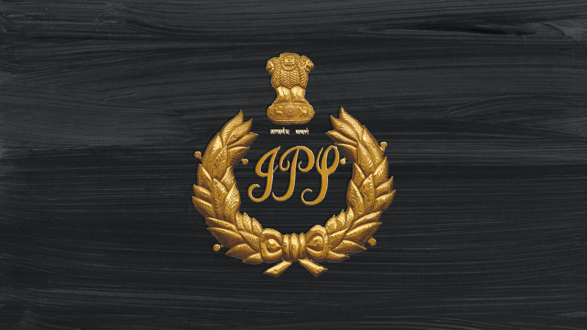 Ips Logo Black Wooden Background