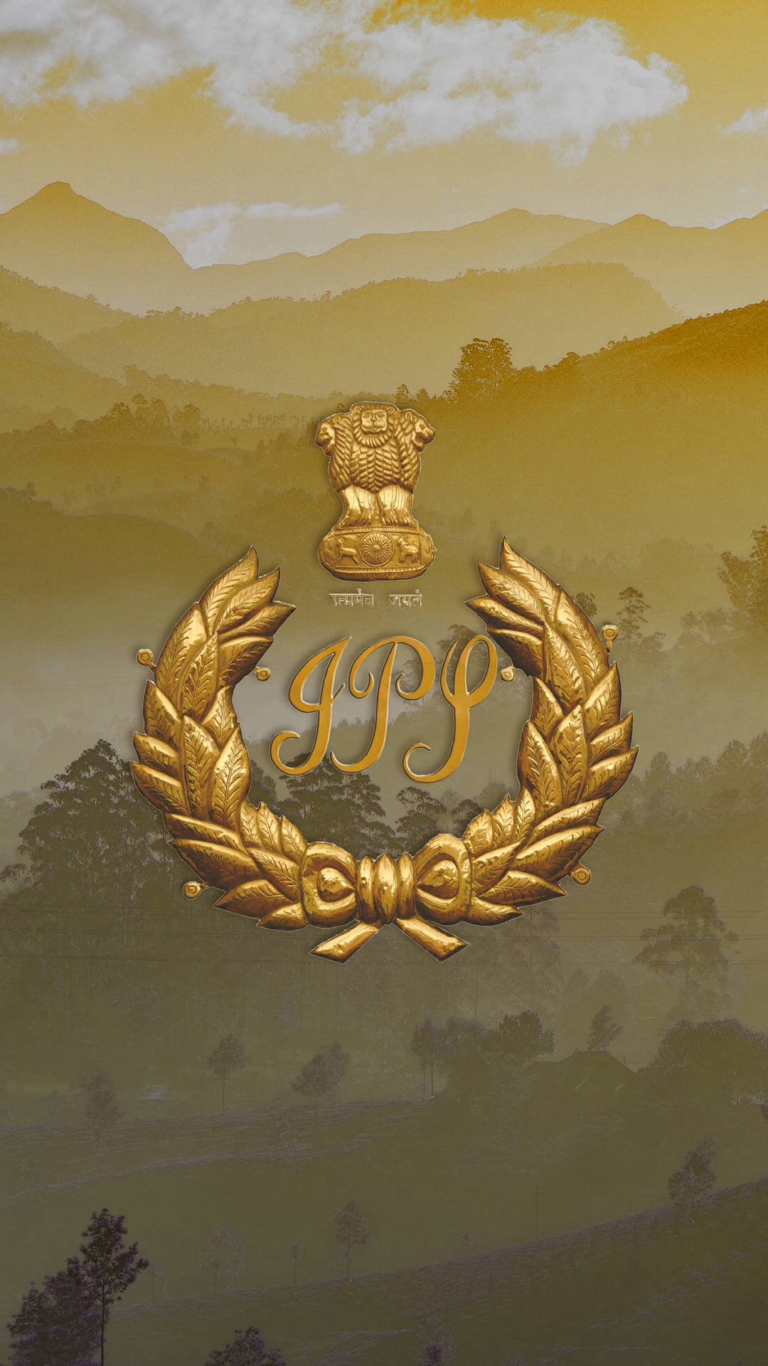 Ips Logo Mountain Ranges Background