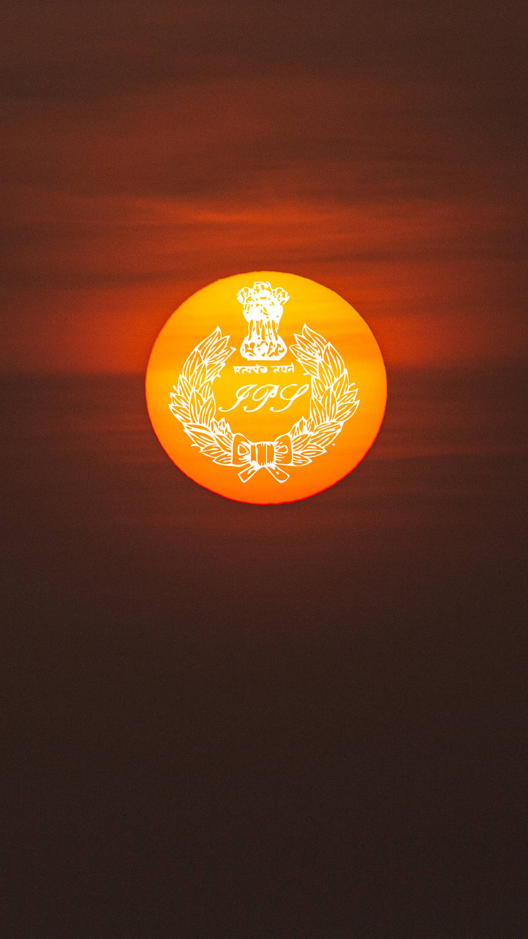 Ips Logo Red Sunset Background