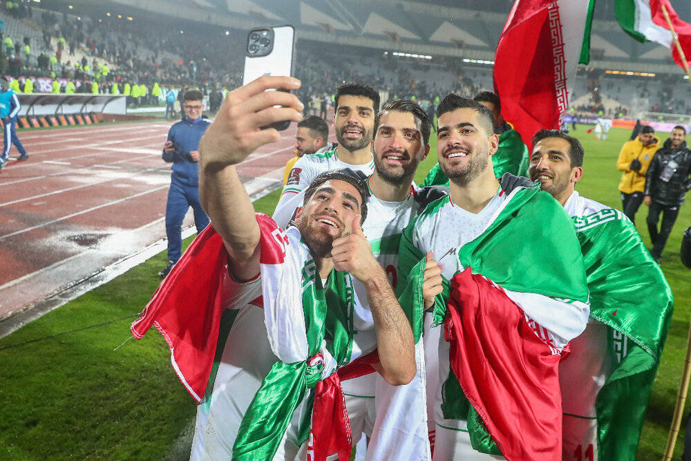 Iran National Football Team Taking Selfie