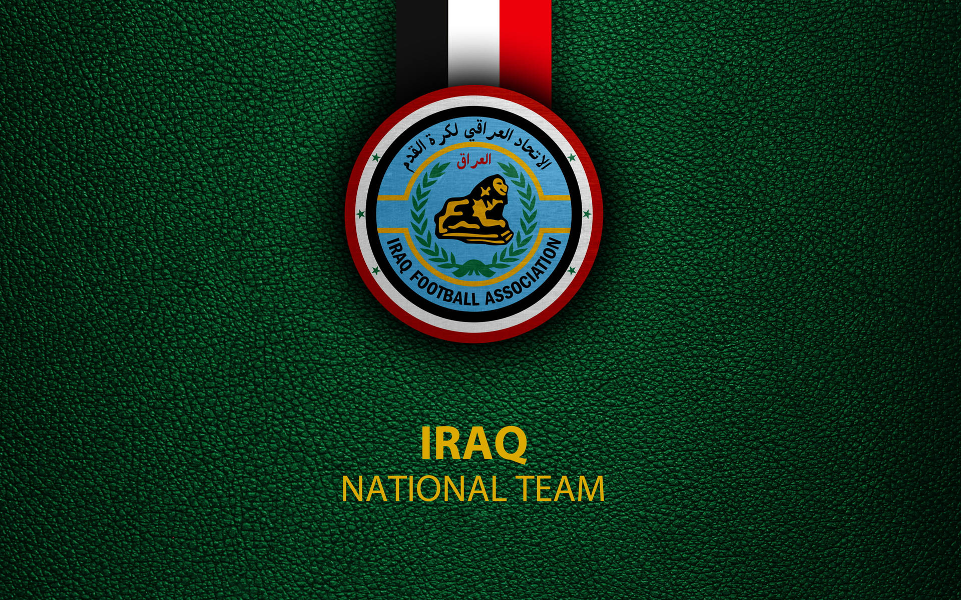 Iraq Football Association Dark Green Background