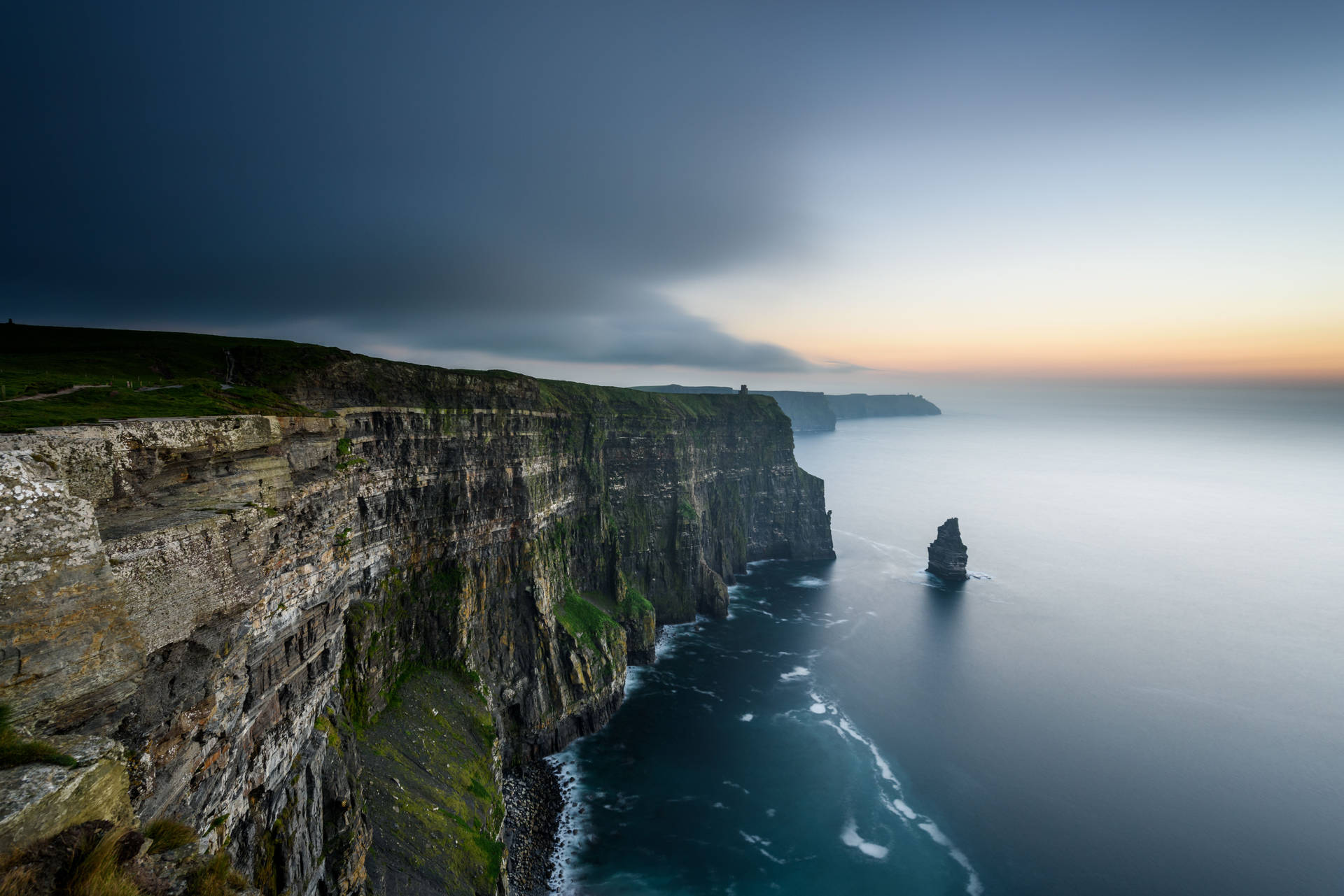 Ireland High Cliffs Of Moher Background