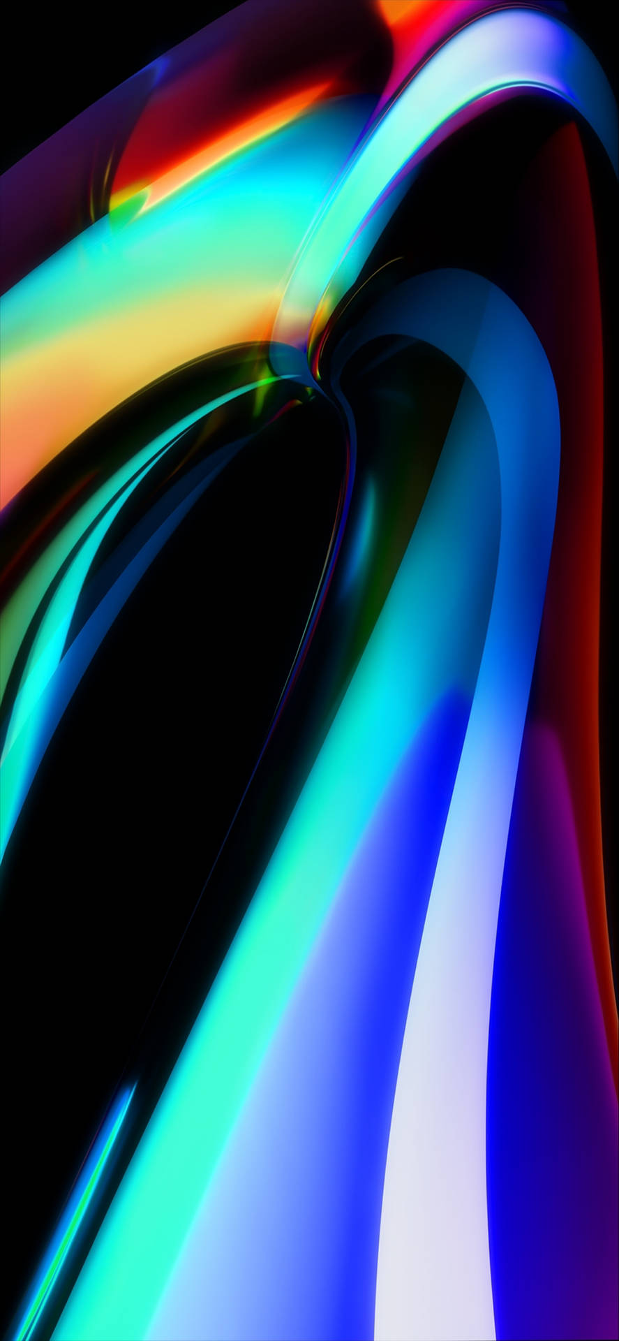 Iridescent Abstract Vector Ios 16 Background