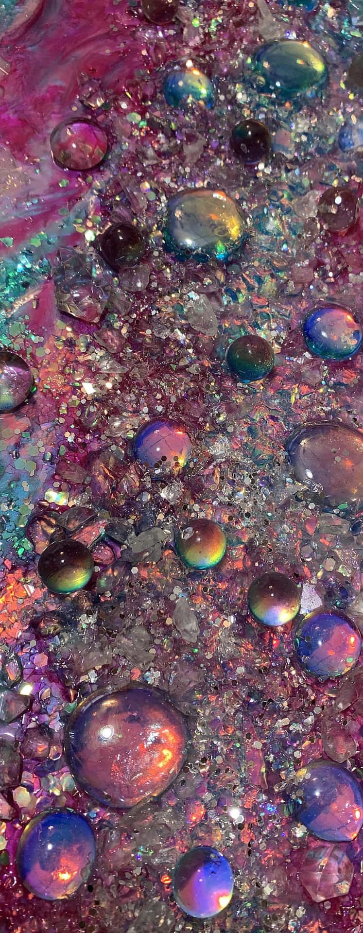 Iridescent Bubble Fantasy Background