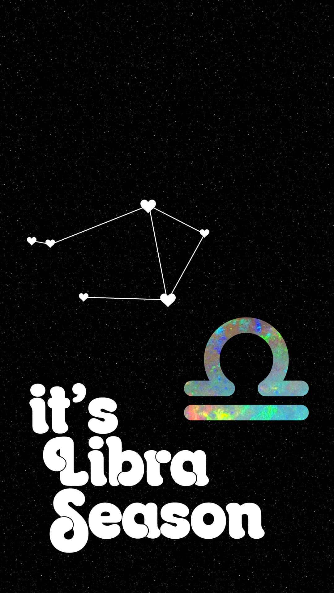 Iridescent Libra Astrology Iphone Background