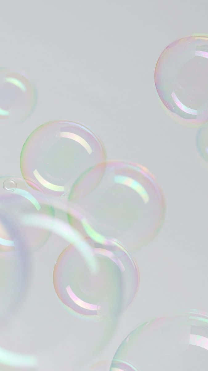 Iridescent Soap Bubbles Background Background