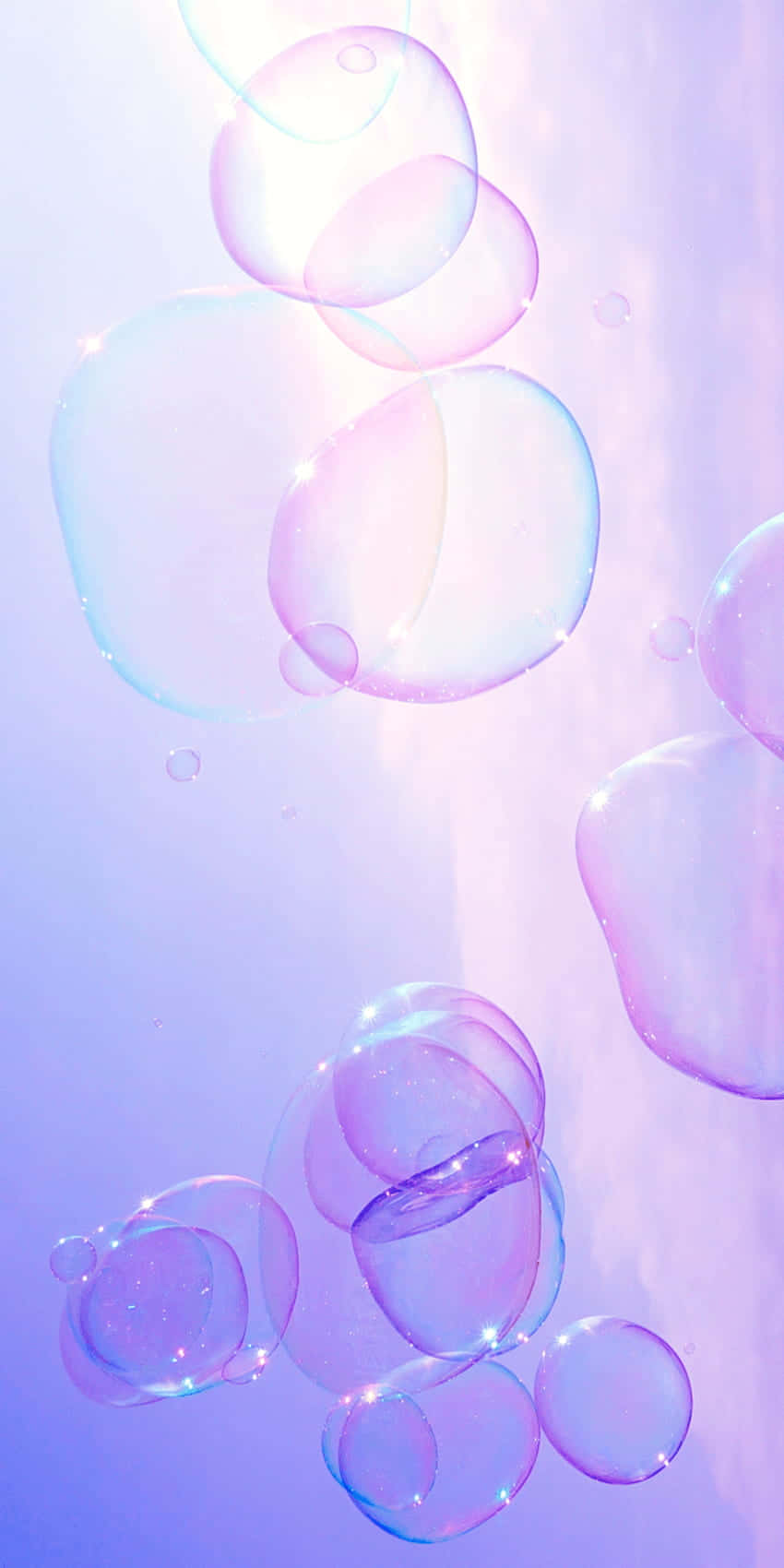 Iridescent Soap Bubbles Purple Backdrop Background