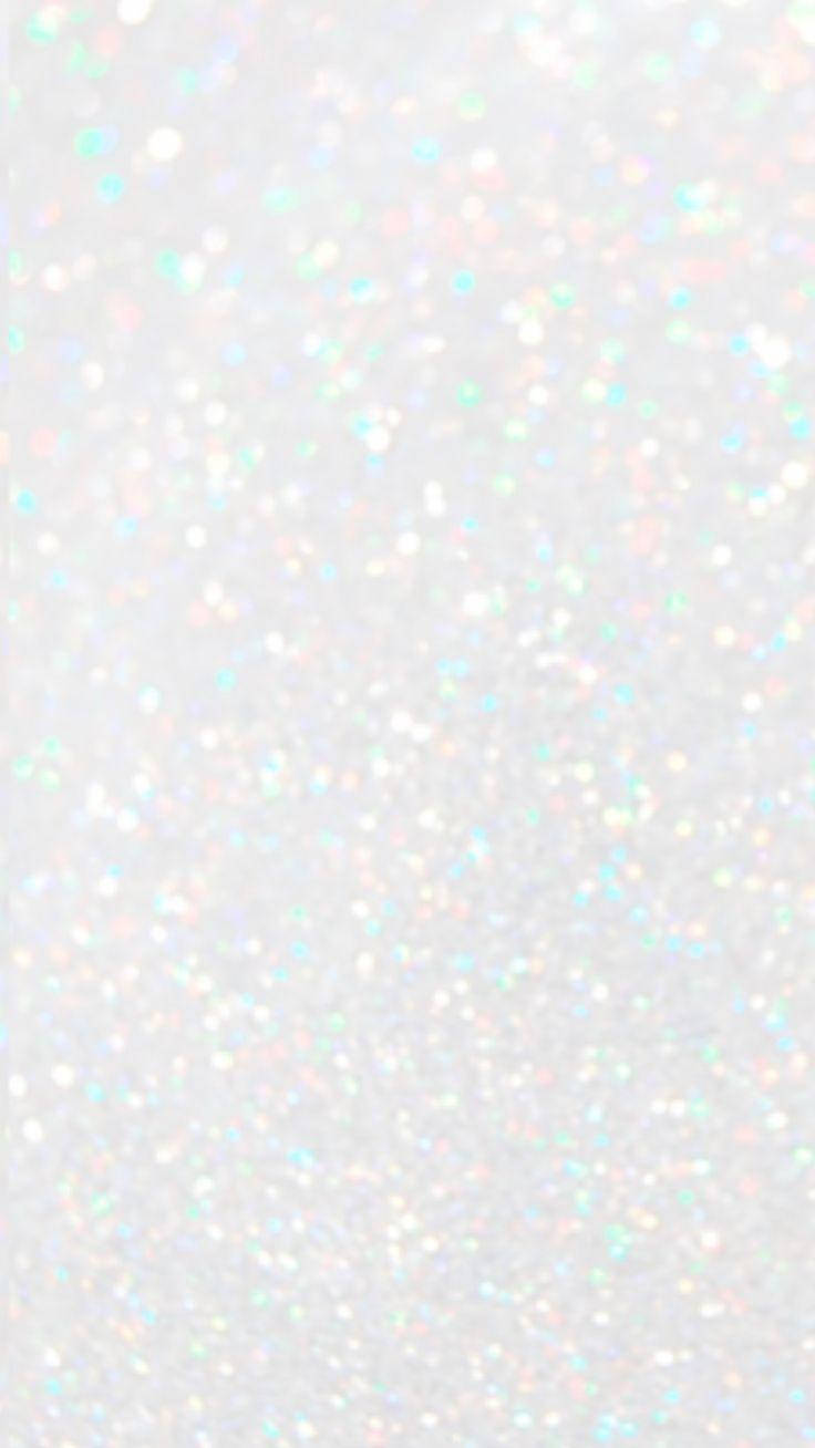 Iridiscent White Glitter Sparkle Iphone Background