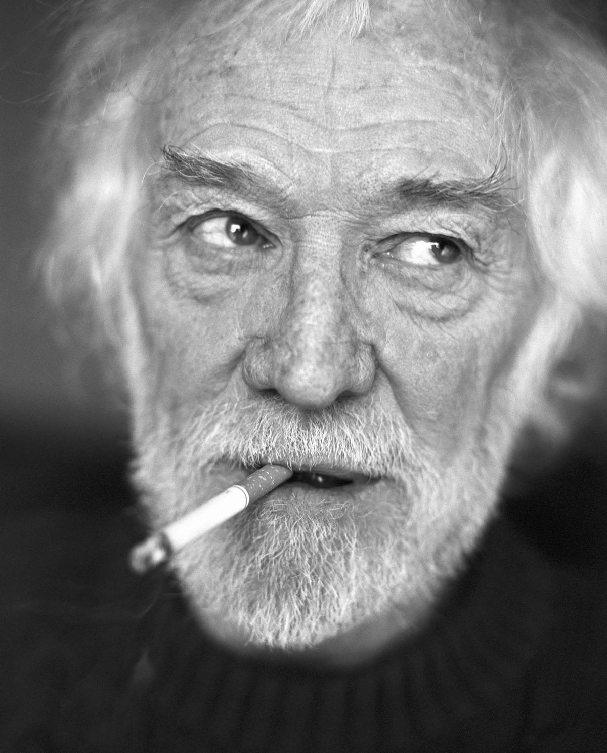 Irish Actor Richard Harris Portrait Shot Background