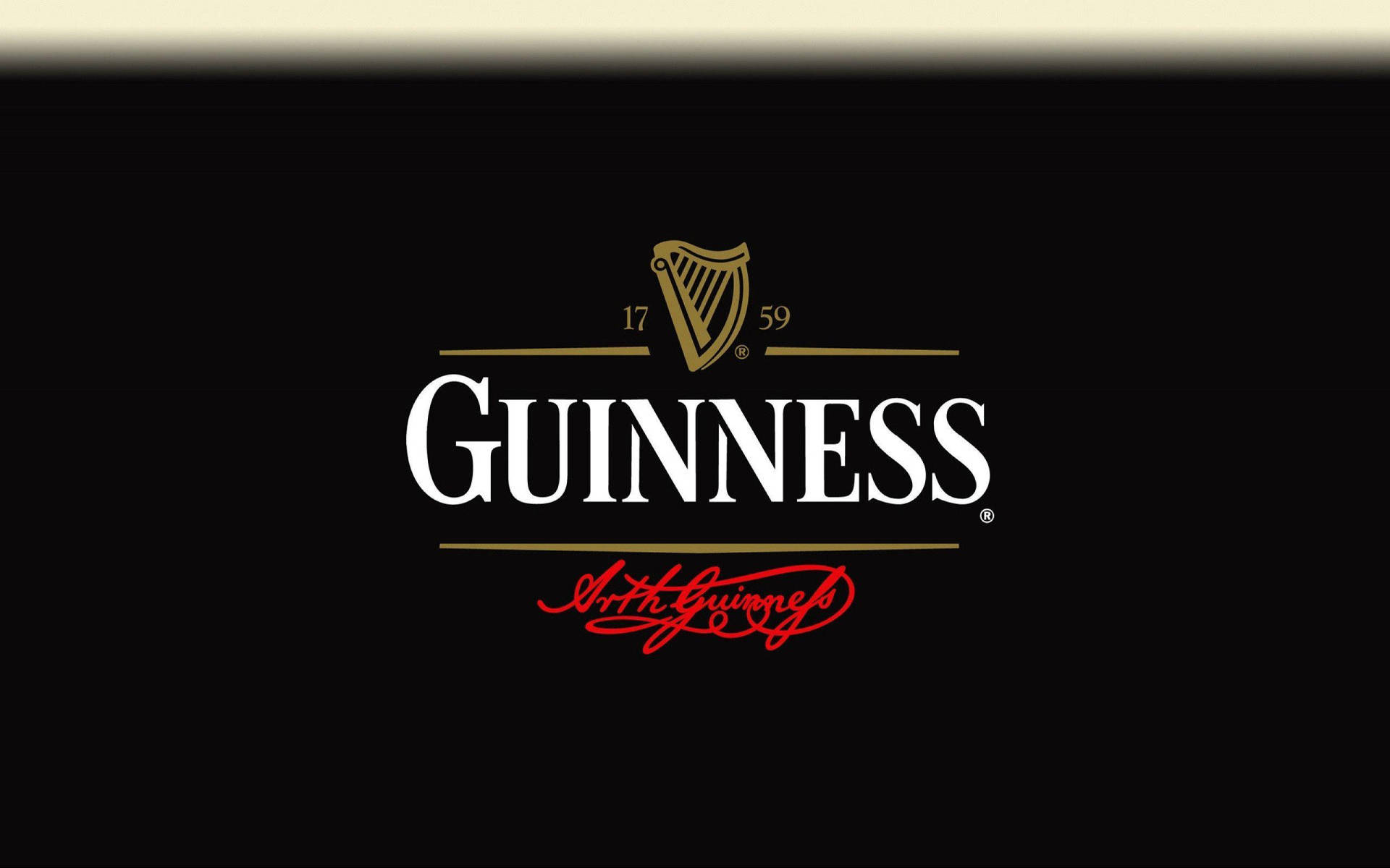 Irish Dry Stout Guinness 1759 Logo Background