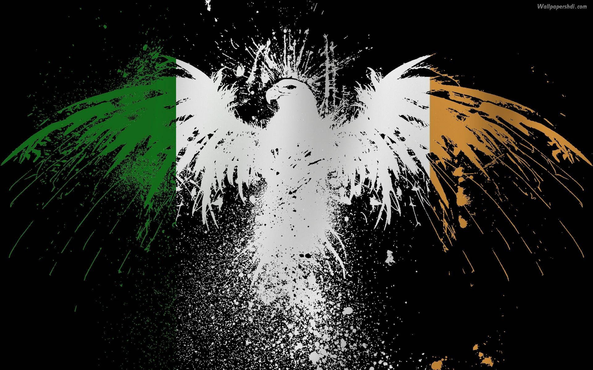 Irish Eagle Flag Background