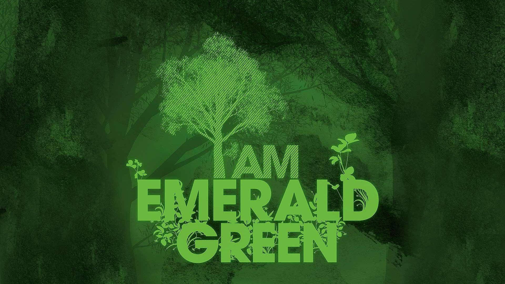 Irish Emerald Green Quote Background