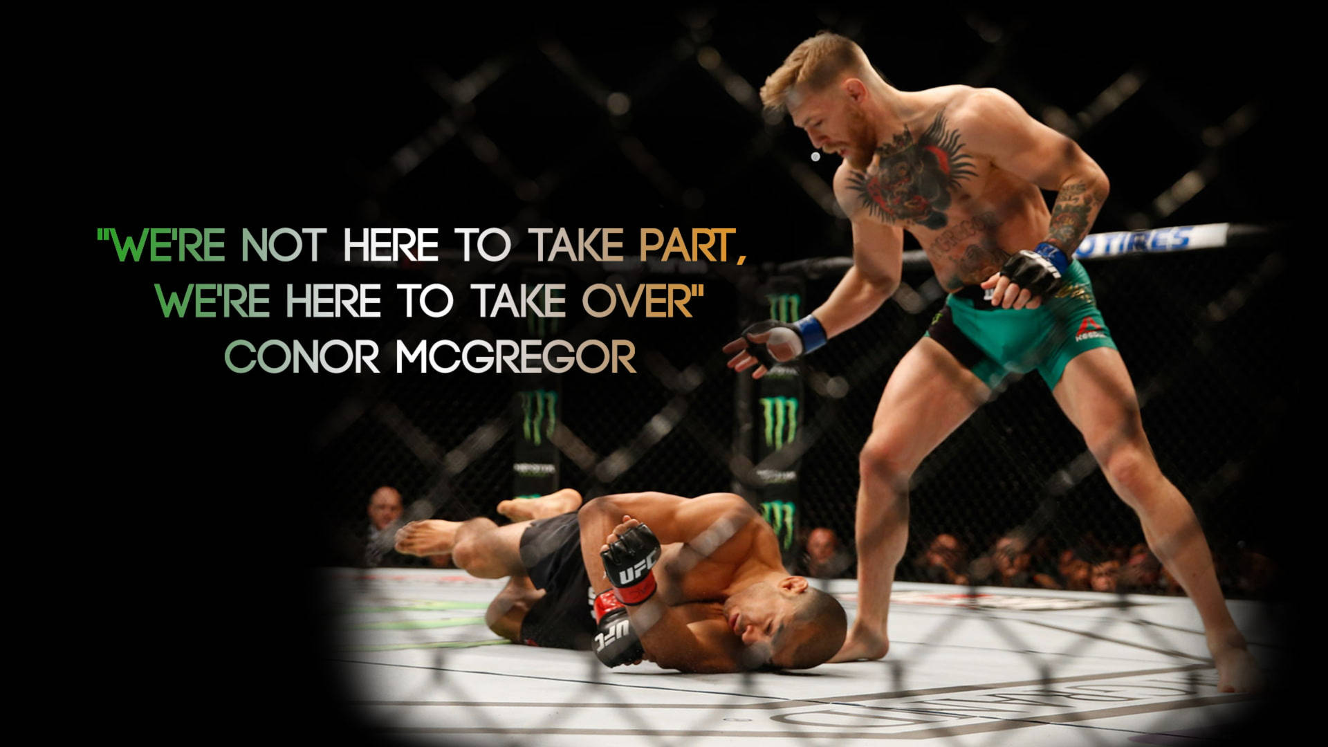Irish Martial Artist Conor Mcgregor Quote Background