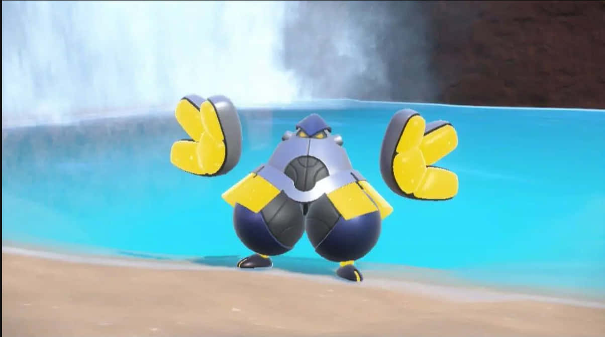 Iron Hands At Lake Background