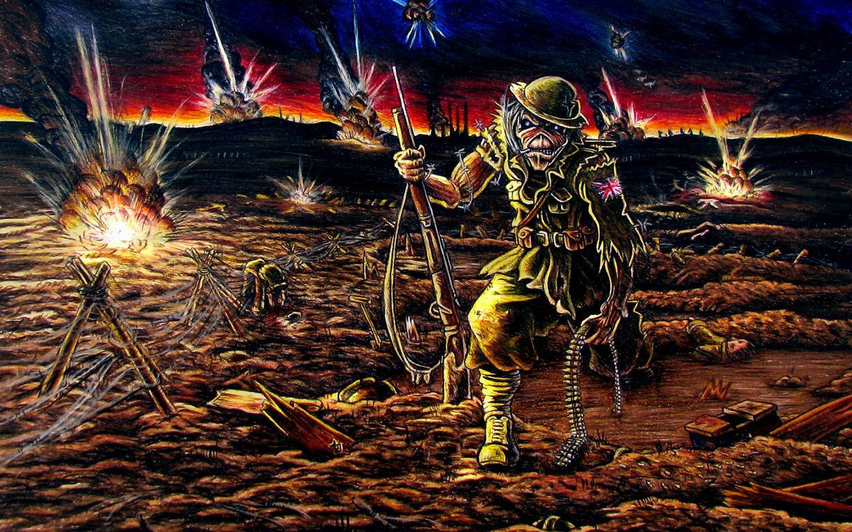 Iron Maiden Trooper In Warzone