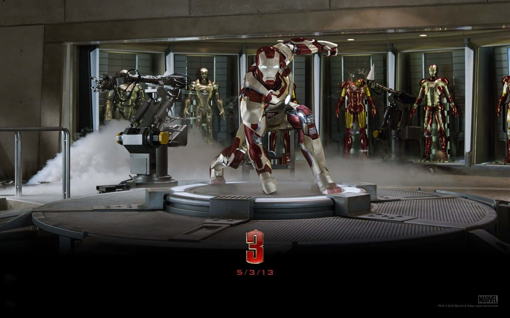 Iron Man 3 Mark 42 Suit Background