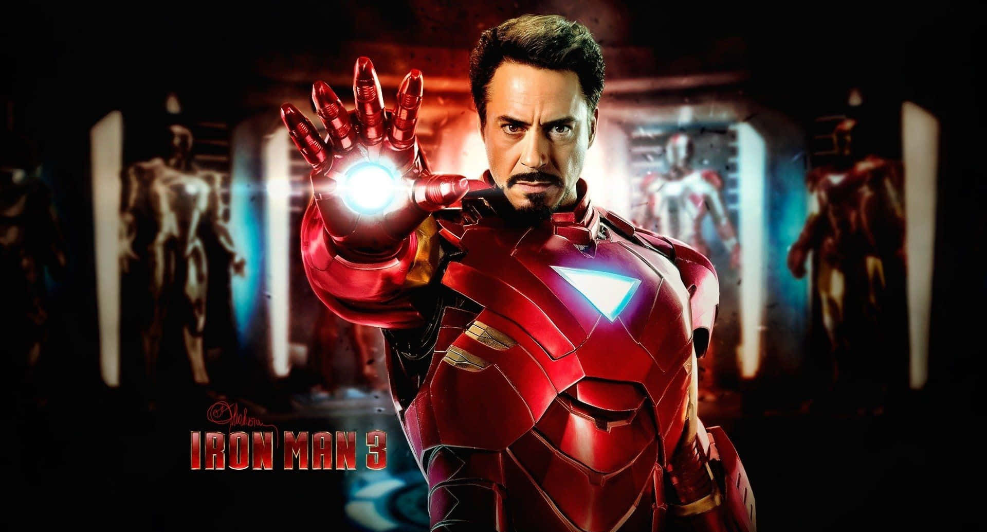 Iron Man 3 Tony Stark Hand Blaster Background