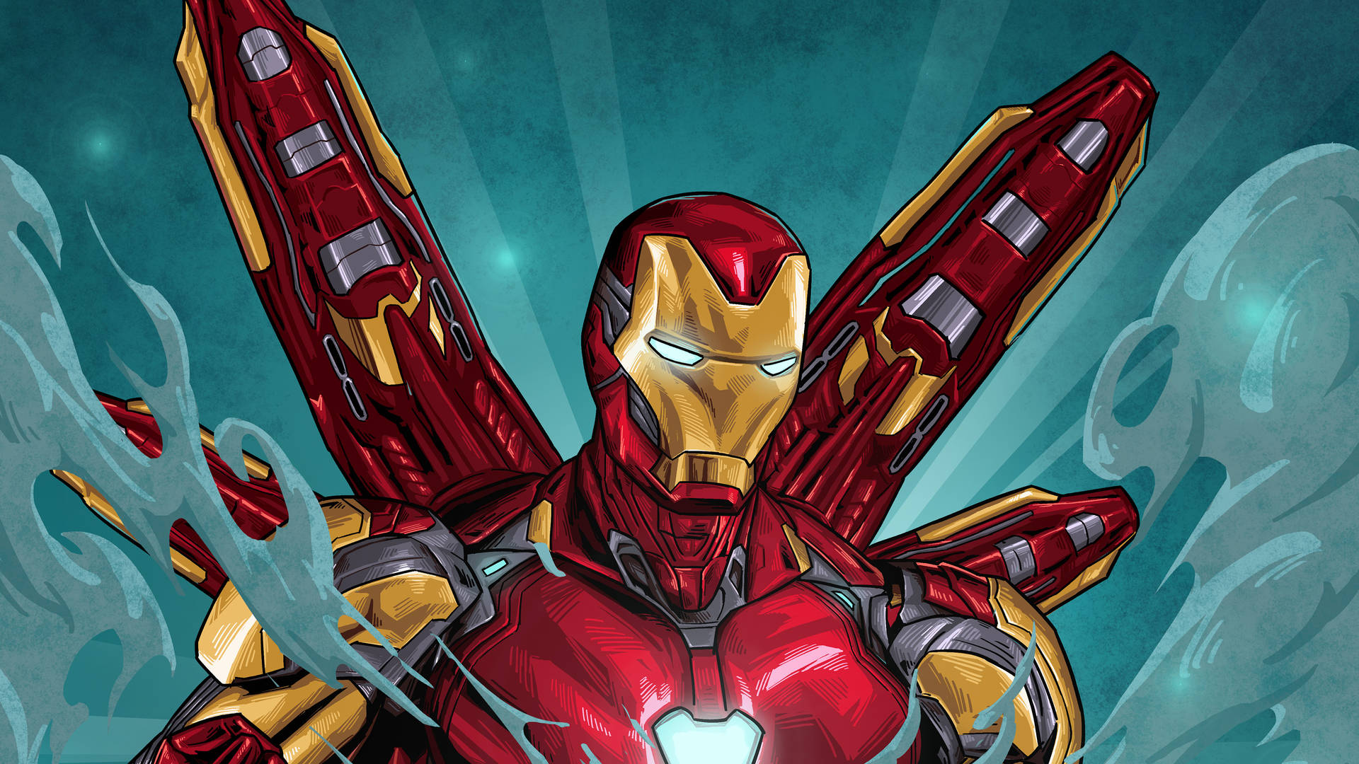 Iron Man 4k Drawing Background