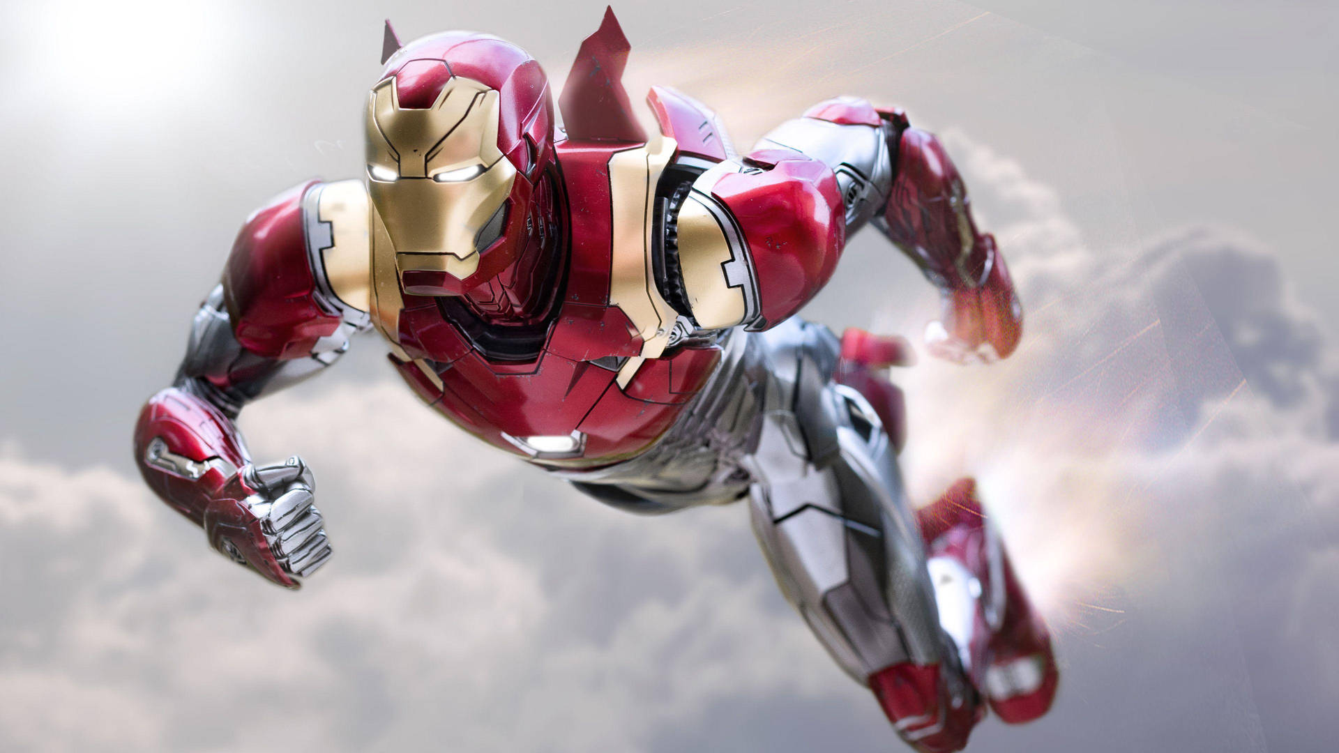 Iron Man 4k In The Sky Background