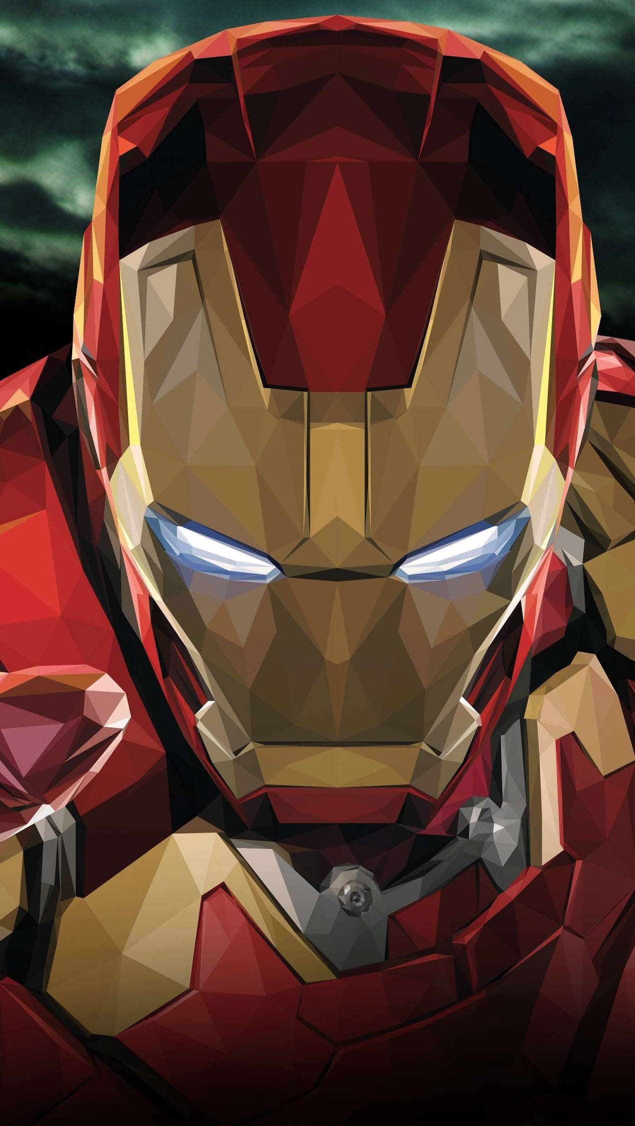 Iron Man 4k Iphone Red And Gold Shell Head